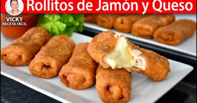 receta de rollitos de jamon