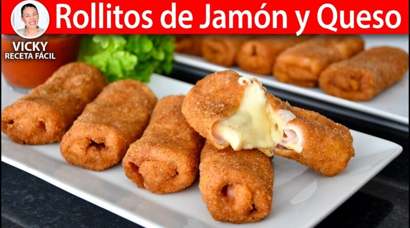 receta de rollitos de jamon