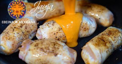 receta de rollitos de pollo
