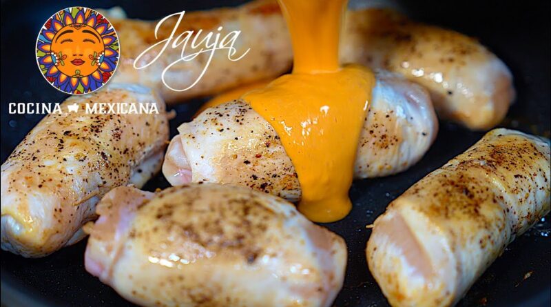 receta de rollitos de pollo