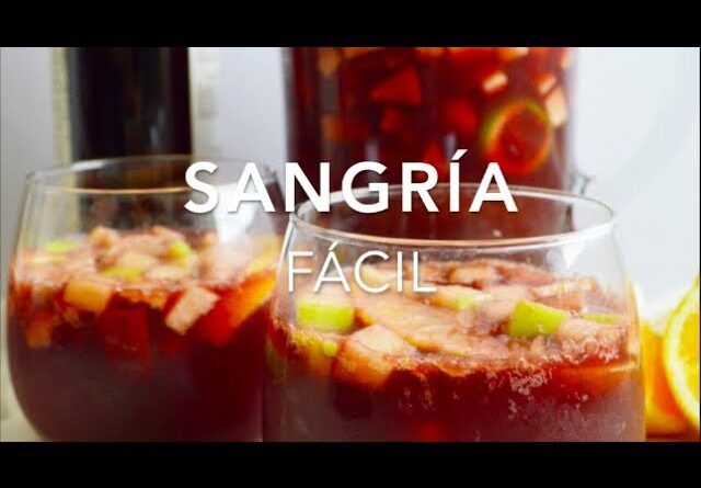 receta de sangria con frutas