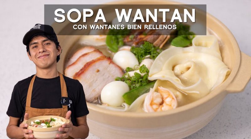 receta de sopa wantan simple