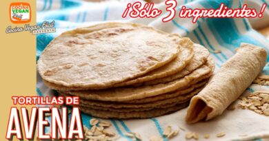 receta de tortilla de avena