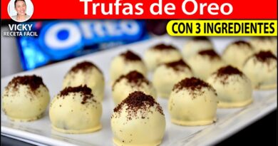 receta de trufas de oreo