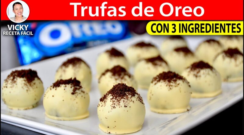 receta de trufas de oreo