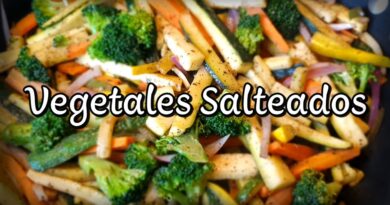 receta de vegetales salteados