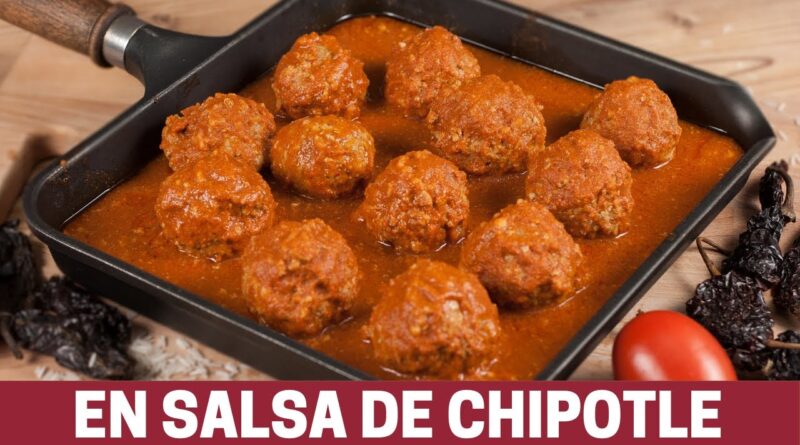 receta de albondigas en chipotle