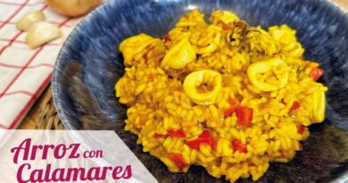 receta de arroz con calamares