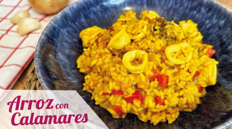 receta de arroz con calamares
