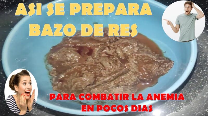 receta de bazo de res