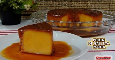 receta de budin de galleta