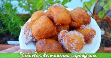receta de buñuelos de manzana