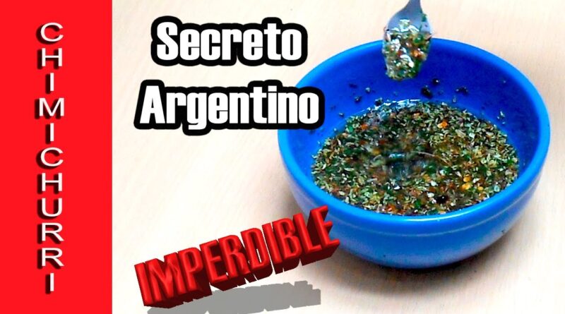 receta de chimichurri argentino original