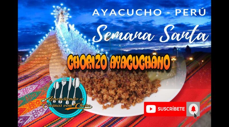 receta de chorizo ayacuchano