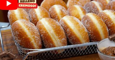 receta de donuts rellenas