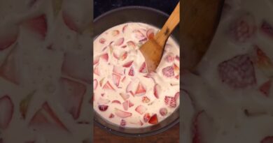 receta de fresas con crema