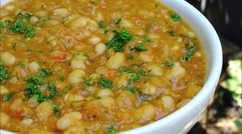 receta de frijoles blancos