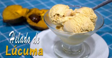 receta de helado de lucuma