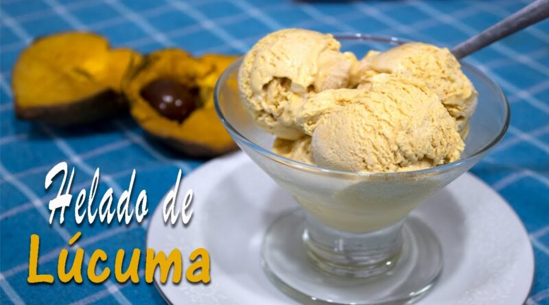 receta de helado de lucuma