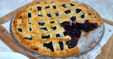 receta de pie de arandanos