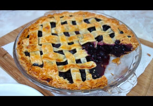receta de pie de arandanos