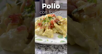 receta de pollo con tocino