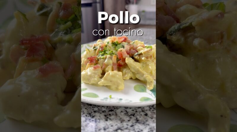 receta de pollo con tocino