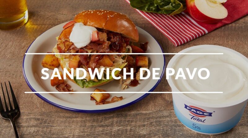 receta de sandwich de pavo
