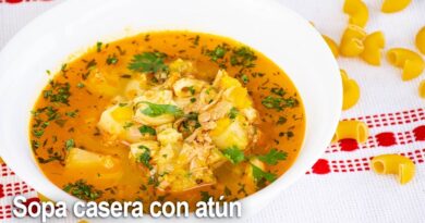 receta de sopa de atun