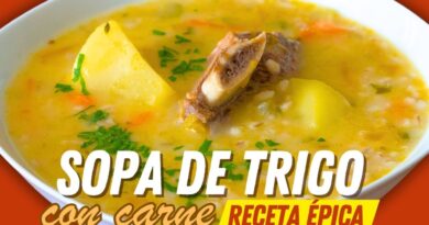 receta de sopa de trigo