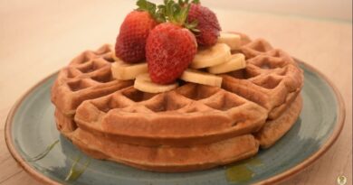 receta de waffles de avena