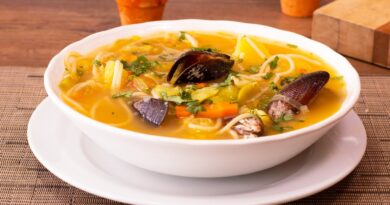 receta de caldo de choros
