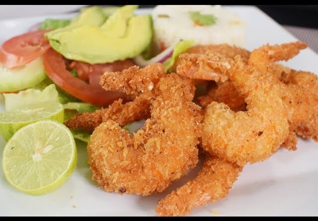 receta de camarones empanizados