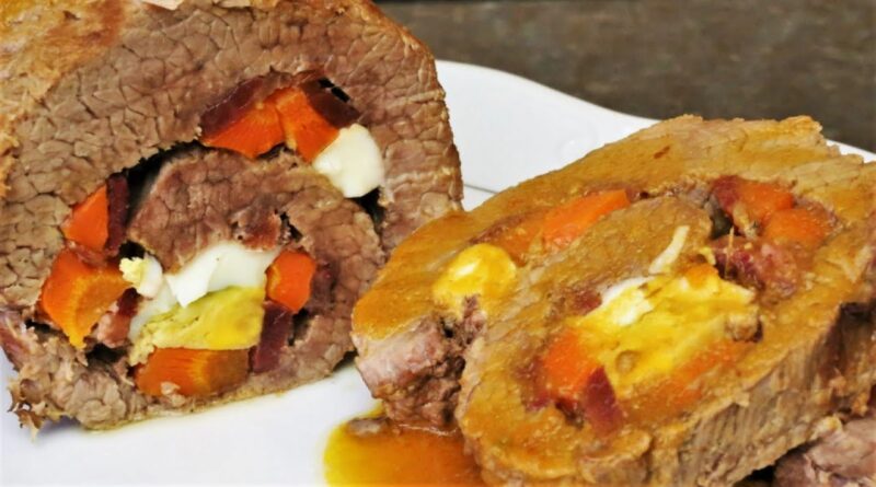 receta de carne rellena