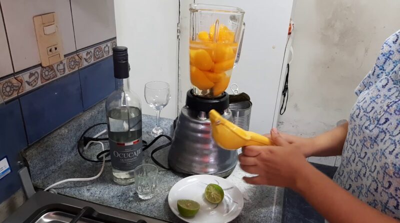 receta de coctel de durazno