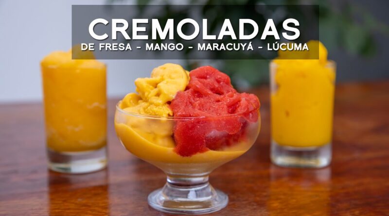 receta de cremolada de fresa