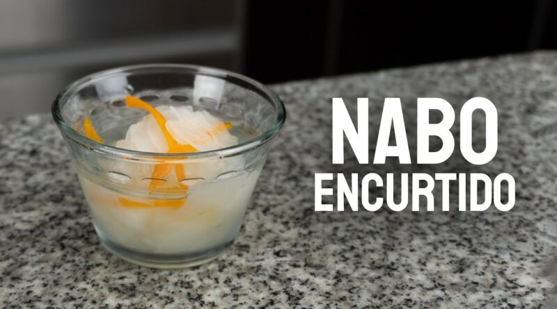 receta de encurtido de nabo