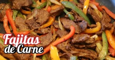 receta de fajitas de carne