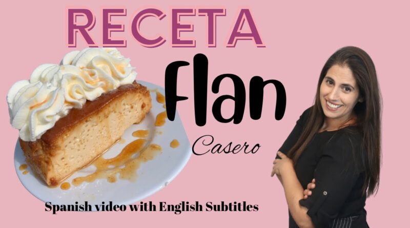 receta de flan en ingles