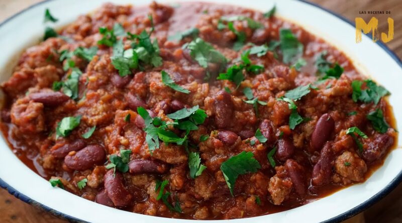 receta de frijoles con carne