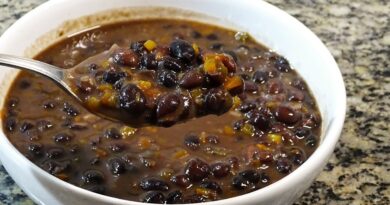 receta de frijoles negro