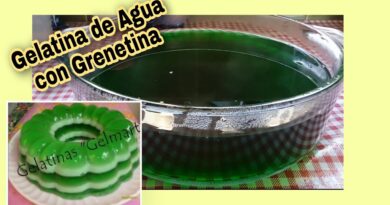 receta de gelatina de agua