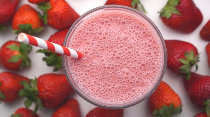receta de jugo de fresa