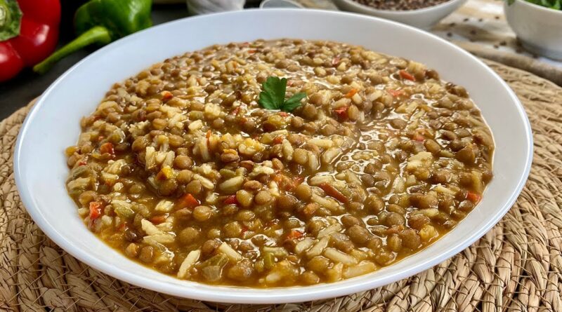 receta de lentejas con arroz