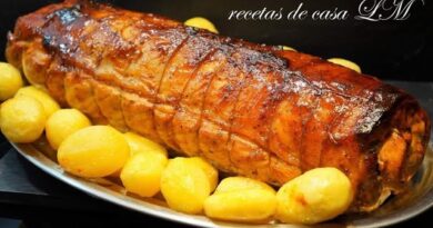 receta de lomo relleno navideño