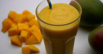 receta de mango con leche