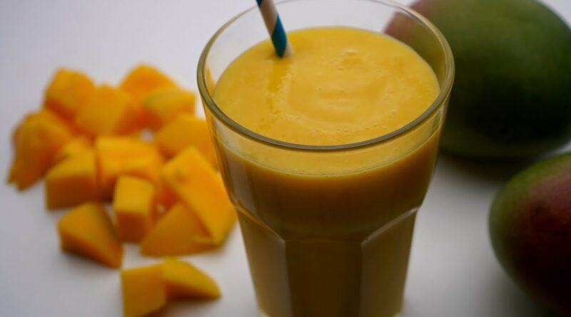 receta de mango con leche