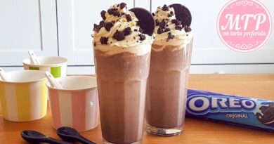 receta de milkshake de oreo