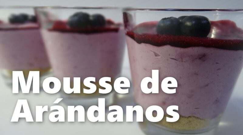 receta de mousse de arandanos