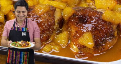 receta de pollo con piña